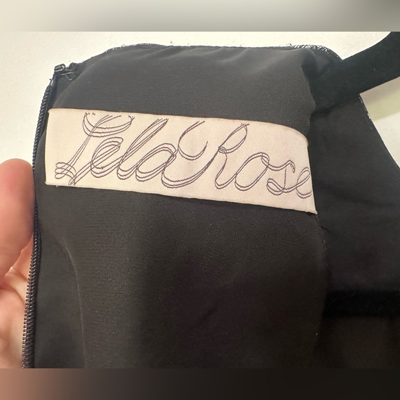 Lela Rose black/metallic silver braided organza halter sheath cocktail dress - 6 - Picture 8 of 11